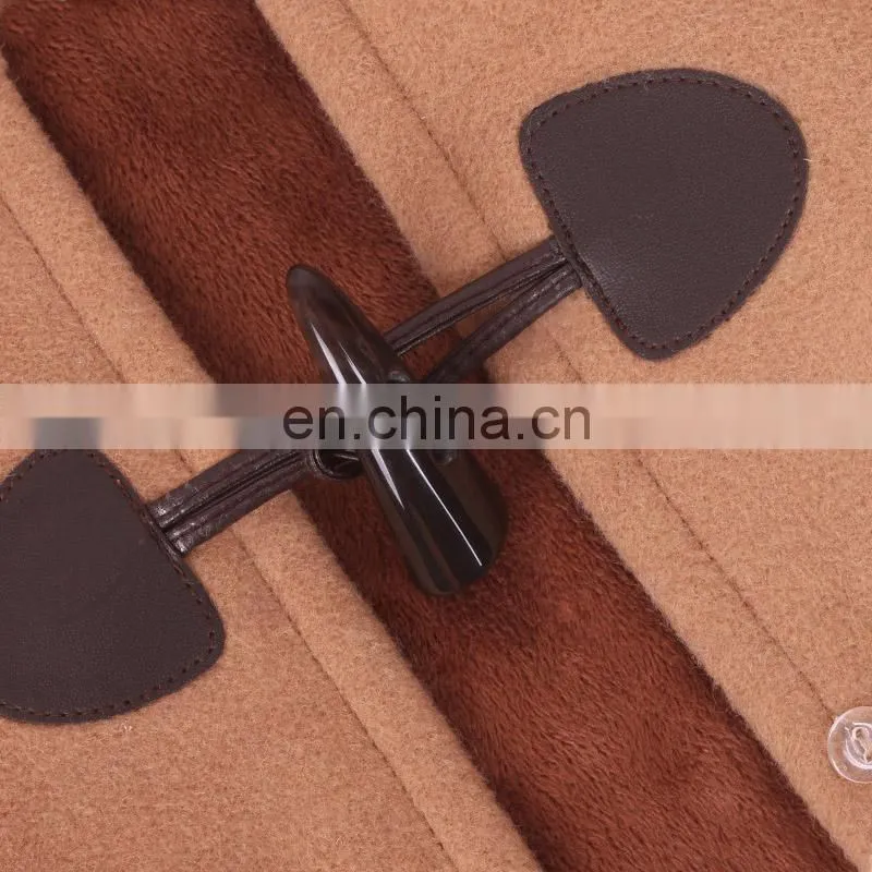 Great Quality Wool Shawl Coat Genuine Raccoon Fur Cape with Fur Hood
