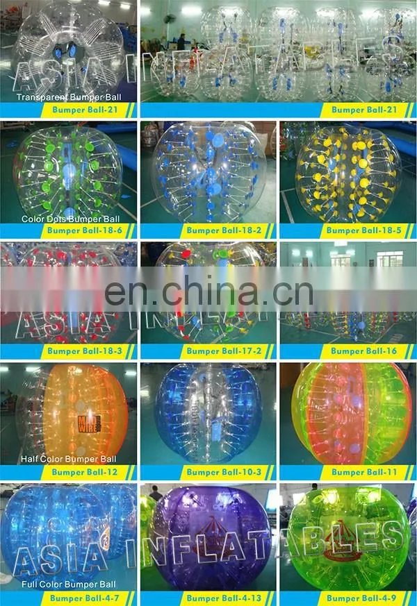 For kids,Teenager,Adults Color Dots Bubble Soccer Ball/Half Color Bubble Ball/Inflatable Bumper Ball