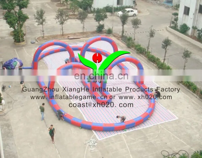 2013 Hot sale commercial grade PVC Tarpaulin ceative OB045 inflatable race track for zorb ball