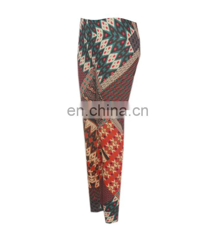 Women Patch Printing Pants Pattern Legging Sports Pants