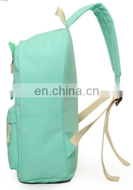 Hot sale canvas backpack with tote bag in stock