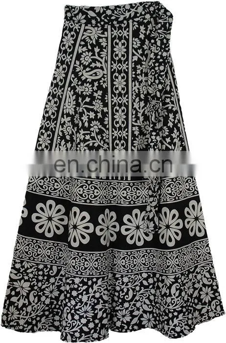 Magic Wrap Skirts Cotton Vintage 2 layer Indian Wrap Skirts
