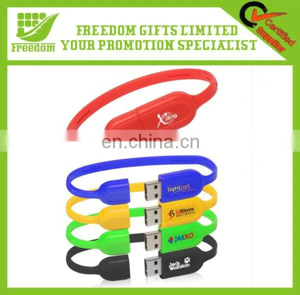 Fashonable Silicone Strap USB Flash Drive