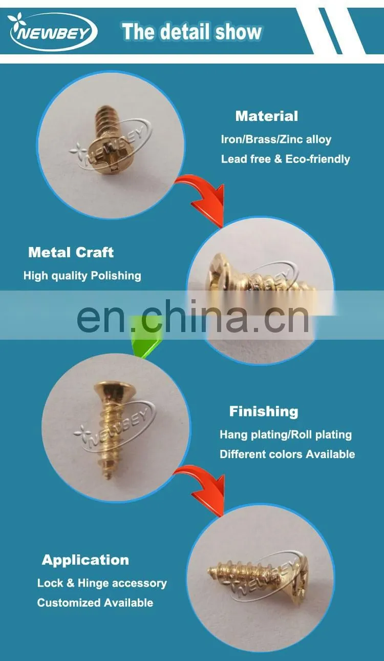 China Supplier Pan Head Self Tapping Screw For Box Locks And Hinges