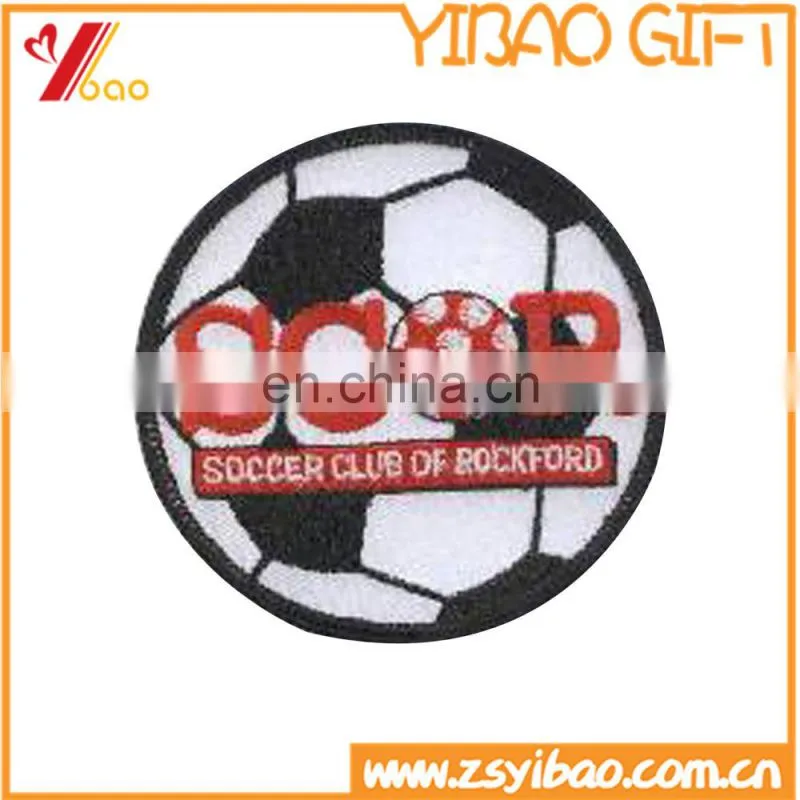 promo iron on backing small szie embroidery patch /emblem patch for advertising