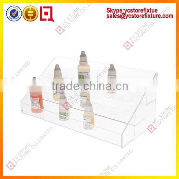 Clear acrylic eliquid display stand/acrylic makeup display
