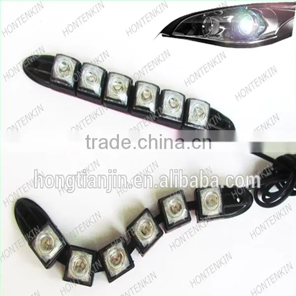 Ultra bright 12smd LED drl daytime running time light 12V waterproof LED light