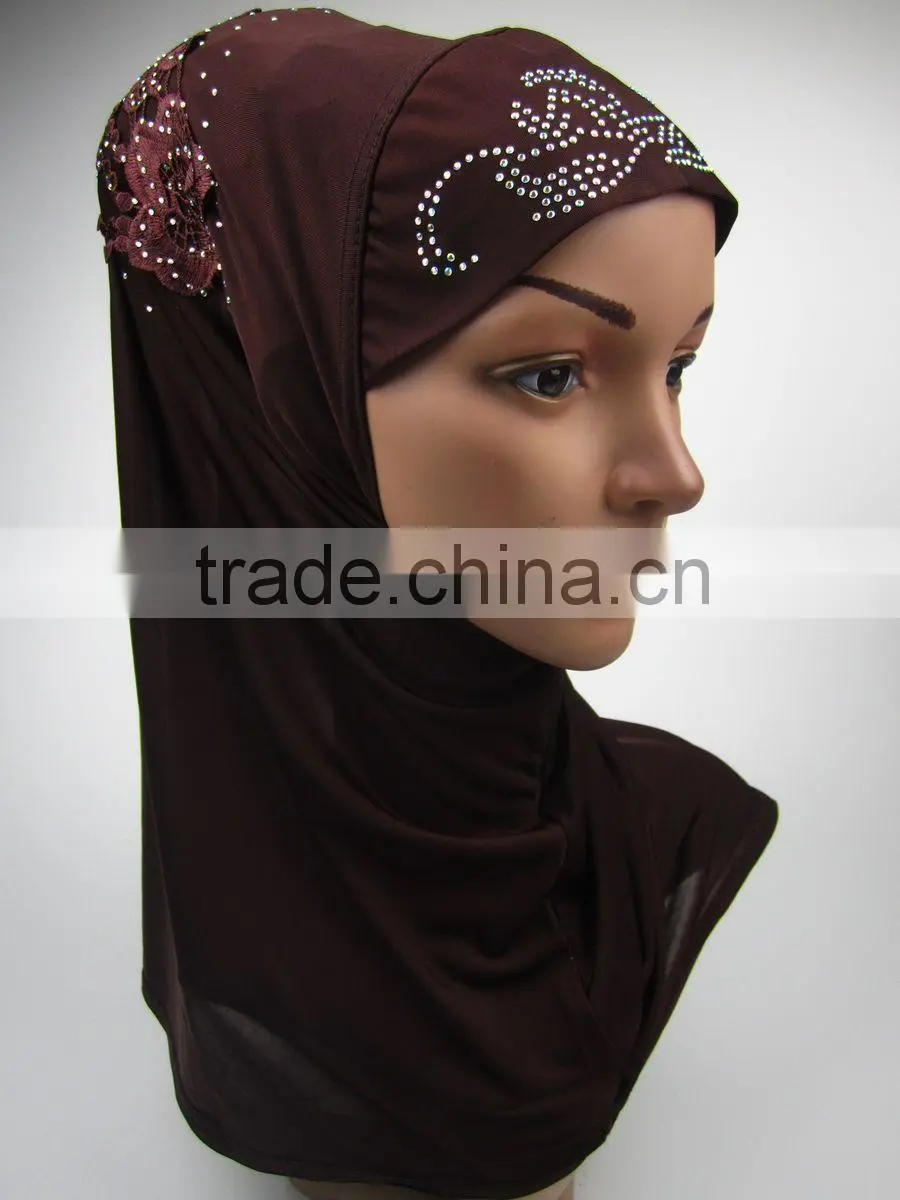 Fashion Applique HIJAB 12colors islamic Merly adult headscarf shawl
