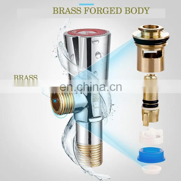 wholesale 12 inch 90 degree brass angle valve for kitchen