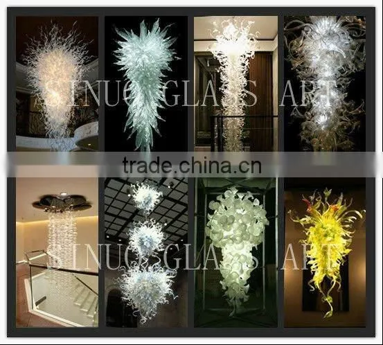 Luxury Green Decoration Hotel Lobby Lighting
