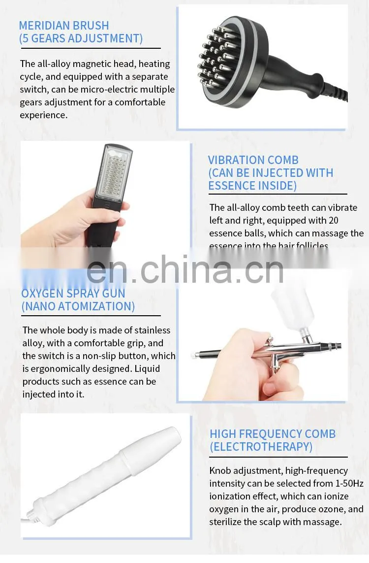 7 in 1 Scalp Hair Follicle Detection Anti Hair Loss Hair Growth Machine Scalp Massage Treatment Device Scalp Care Instrument