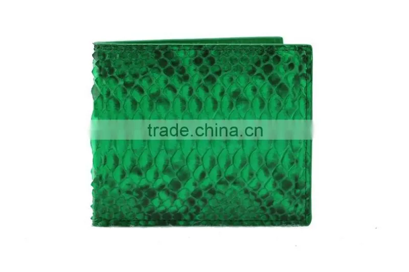 Custom Logo High Quality Genuine Real Python Snake Skin Leather Travel Card Holder Wallet