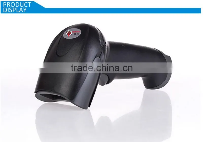 Portable laser wired barcode scanner with USB cable for supermarkett and POS system