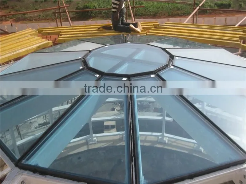 Specious Steel Structure Glass Dome For Conference Hall