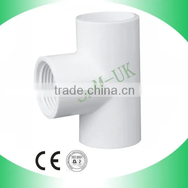 plastic company pvc cross pipe fitting 4 way connector