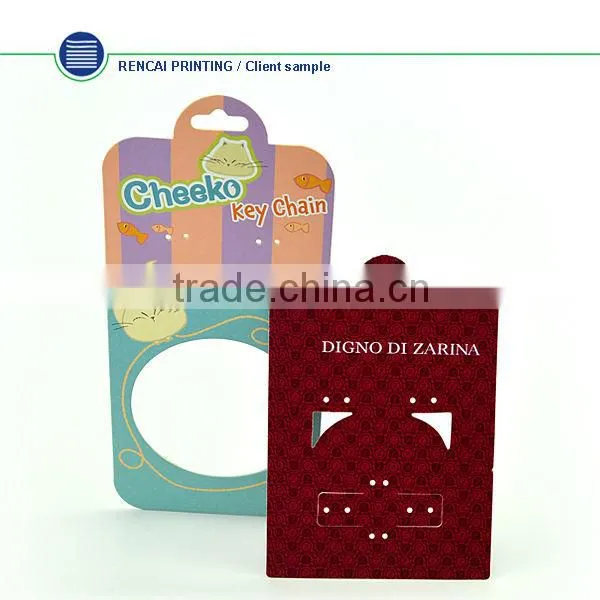 High quality custom printed logo paper garment paper hang tag