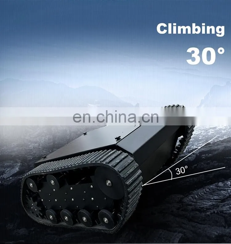 UGV electric car military vehicle track chassis track mini undercarriage
