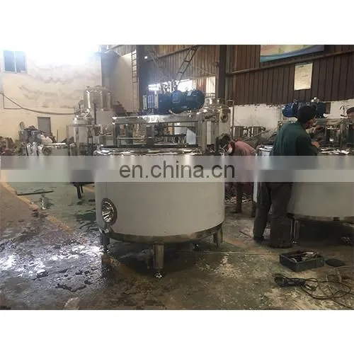 Factory cheese Blending Cooking tank with Agitator Equipment Dairy Cheddar Dry cheese processing line cheese vat