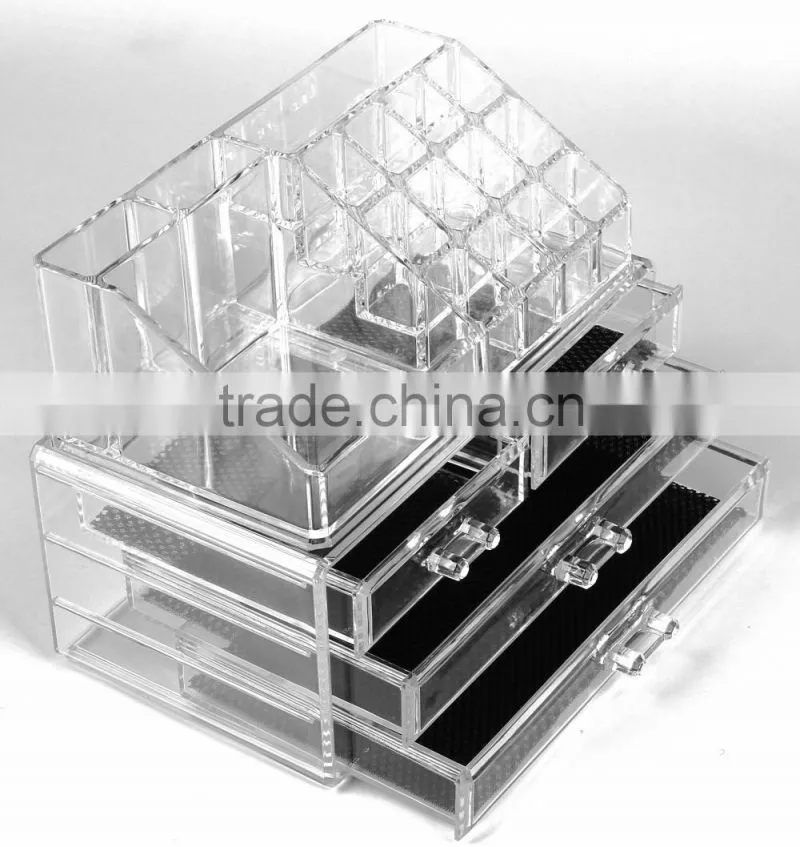 Acrylic cosmetic brush holder make up brushes display racks