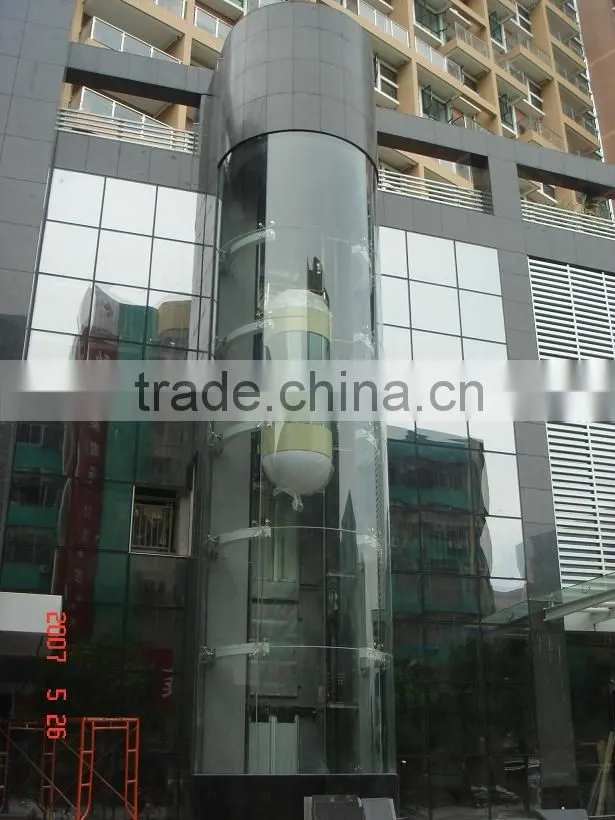 glass laminated for panoramic elevator