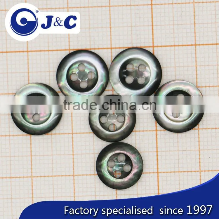 laser black mother of pearl sea shell button