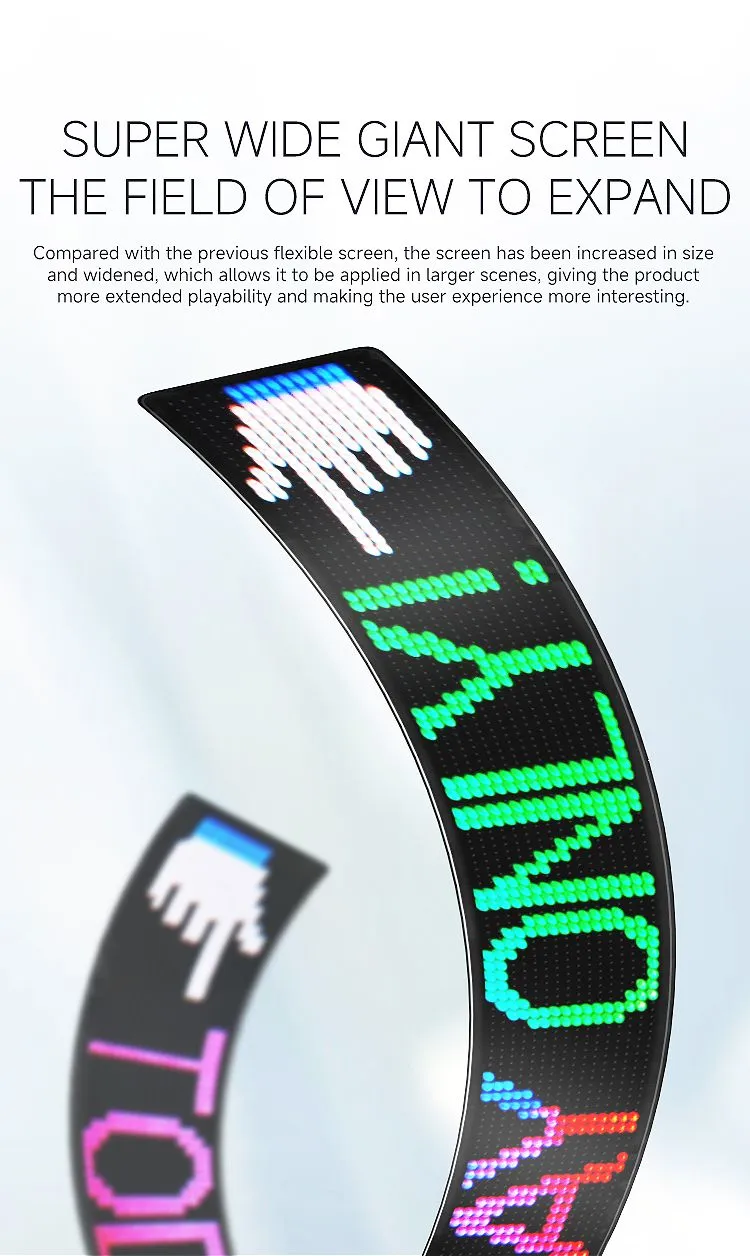 Led Flexible Car Window Display Light DIY Custom Animation Programmable Truck Advertising Logo Light Angel Devil Eye Lamp