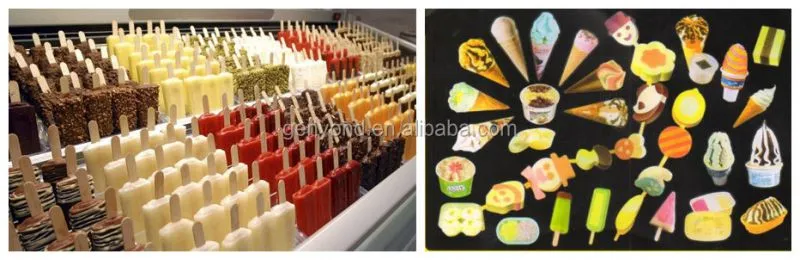 Factory Small Scale Stick Ice Cream Making Machine Cup & Cone Ice Cream Filling Machine Sliced Ice Cream Production Line