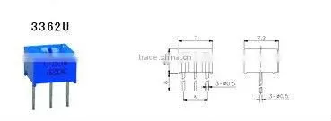 3362U samll cermet trimming 503 potentiometers