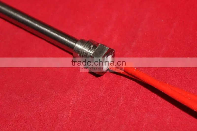 Stainless steel electrical cartridge resistance heater with flange