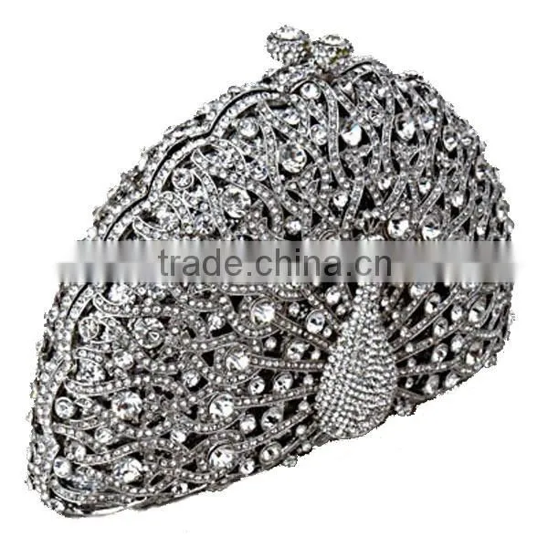 luxury and noble diamante clutch bag