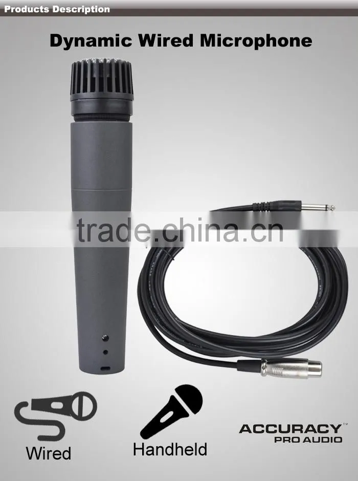 Professional Karaoke Wired Handheld Dynamic Microphone DM-57