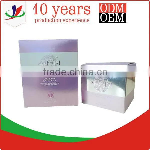 Gold stamping cosmetic paper box matt