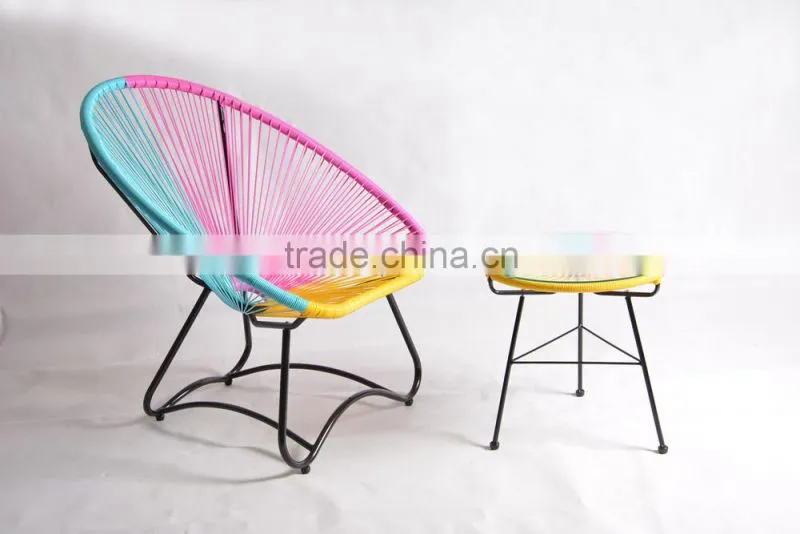 modern PE rattan Acapulco chair cheap garden furniture
