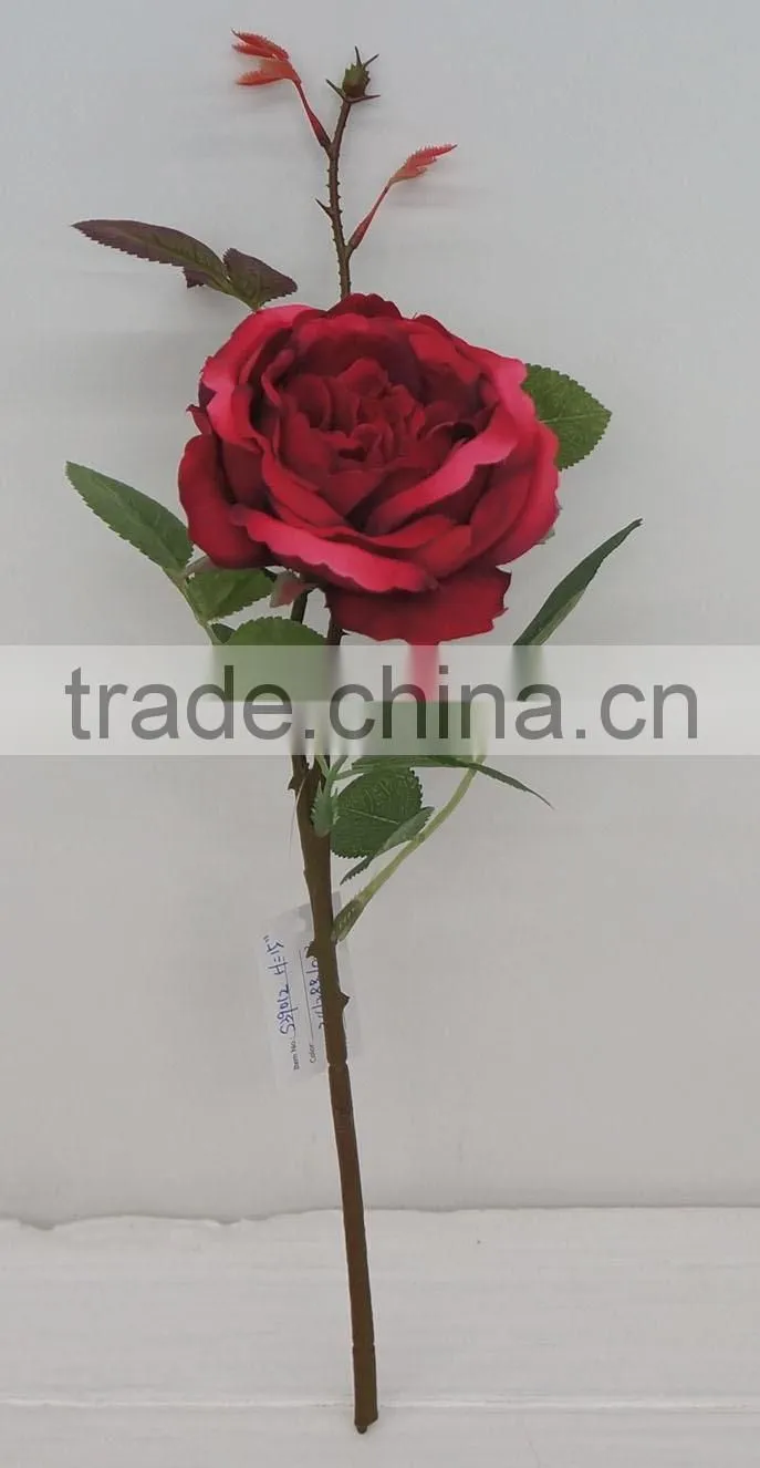 New design China artificial rose flowers wholesale silk flowers artificial with best price