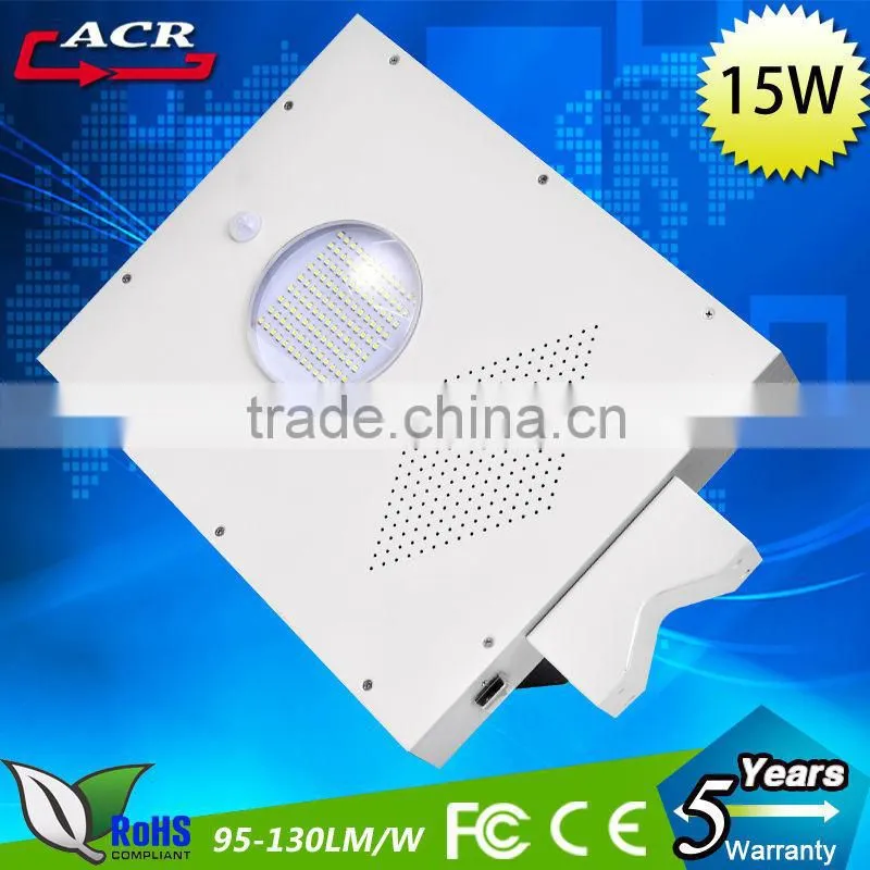 2014 12V 15W Good Quality And Newest Design Integrated All In One Solar Street