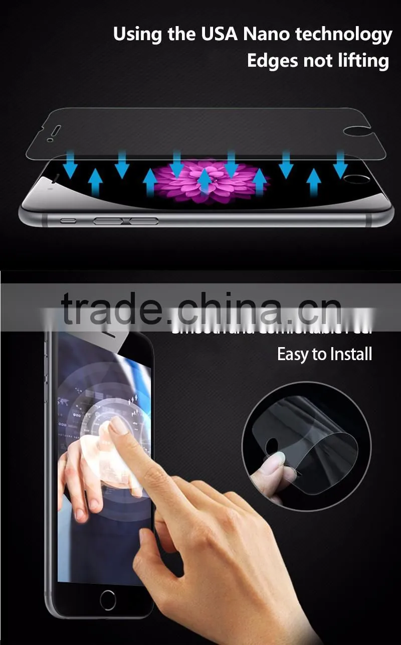 New coming nano anti blue ray anti shock screen protector film for Sony Z4