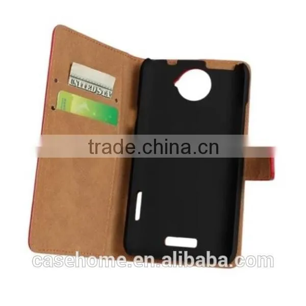 Leather Wallet Stand Card Flip Case Cover For HTC One X
