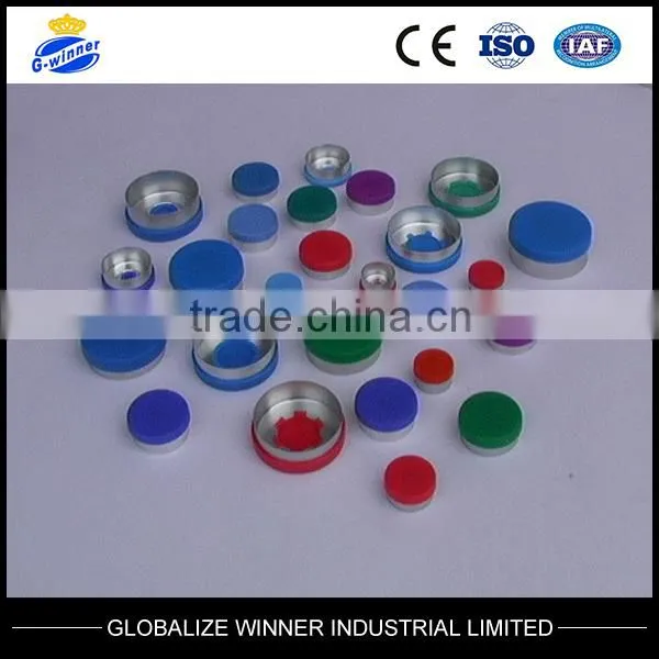 15ml Tubular Clear Injection Vials with aluminum cap with rubber stopper