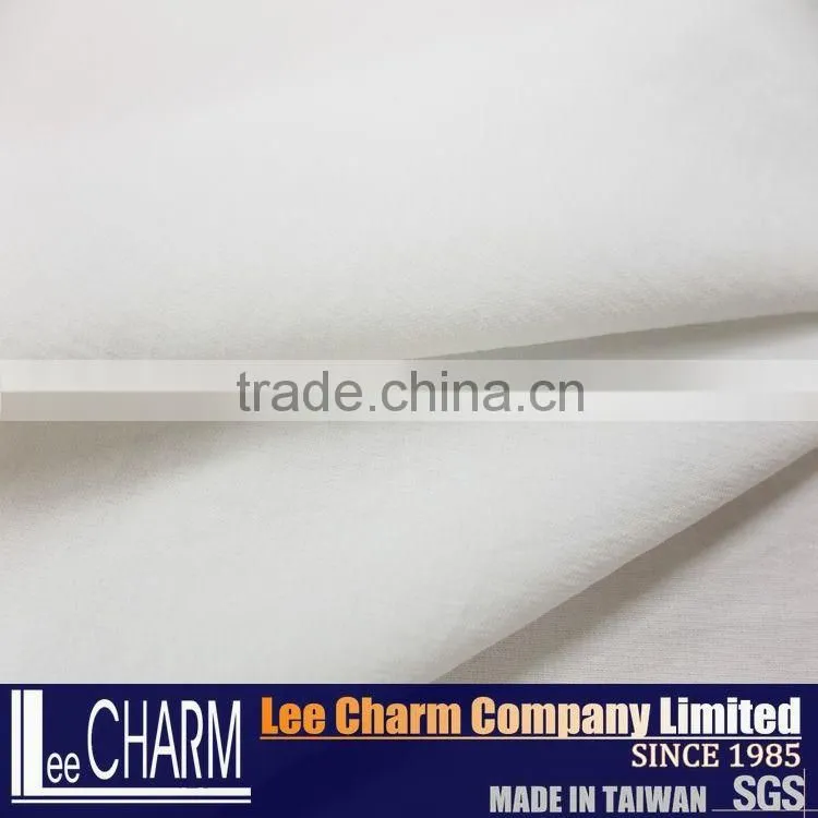 White Thin Elastic Plain Fabric Nylon Spandex