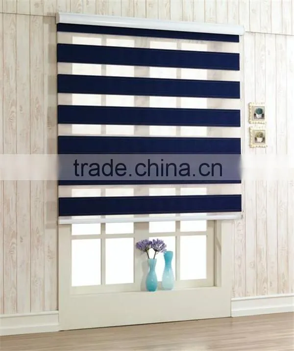 100%ployester fabric Blackout zebra roller blinds for window curtain