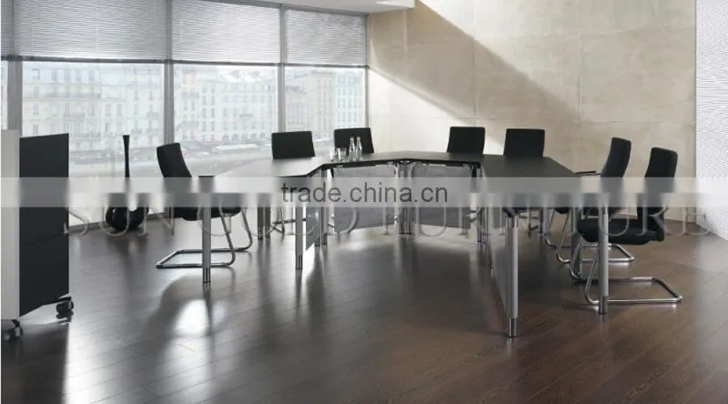 Modern Small Round Melamine Office Meeting Table (SZ-MT123)