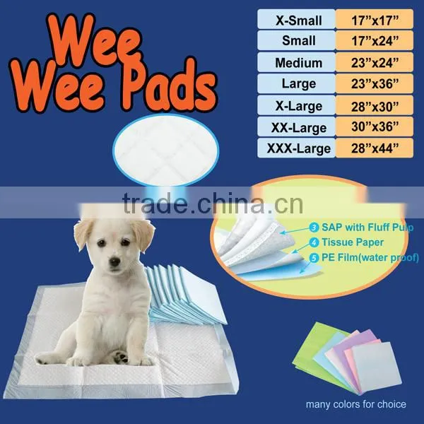 OEM super absorbent pet training pads