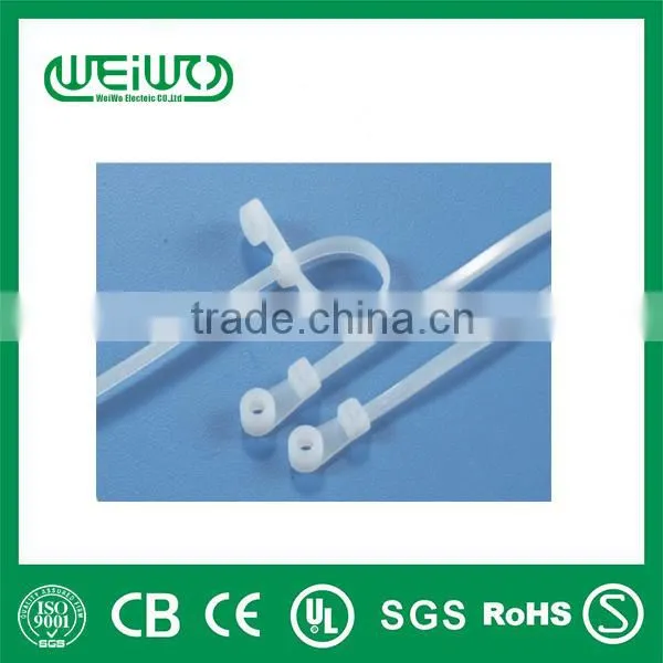 WL-02 mountable head tie/releasable cable tie