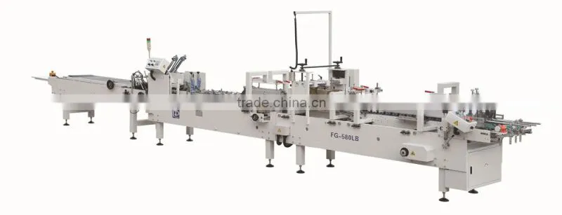 Newest Box FG-580LB Automatic Lock-bottom & Straight-line Folder Gluer machine
