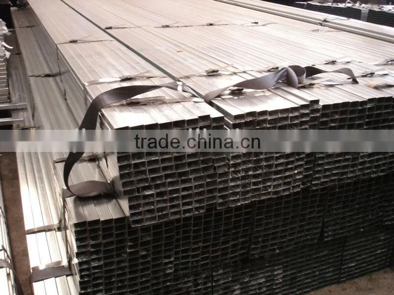 Rectangular Galvanized Hollow Tubes -- Z: 60GSM