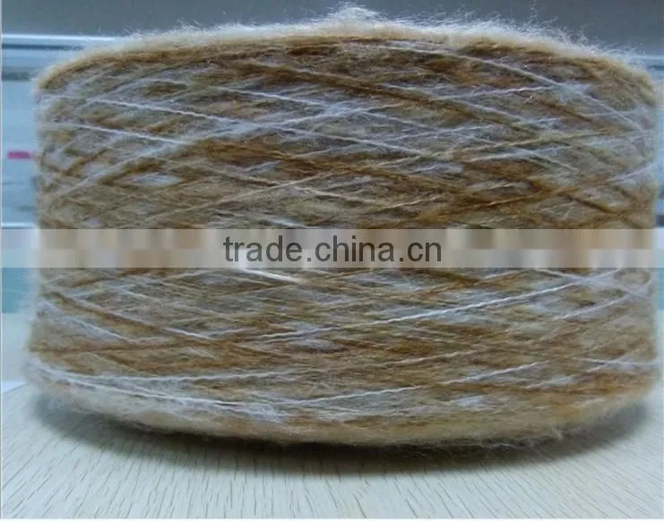 wool/acryic section dyed mohair fancy yarn for Hand Knititng Scraves