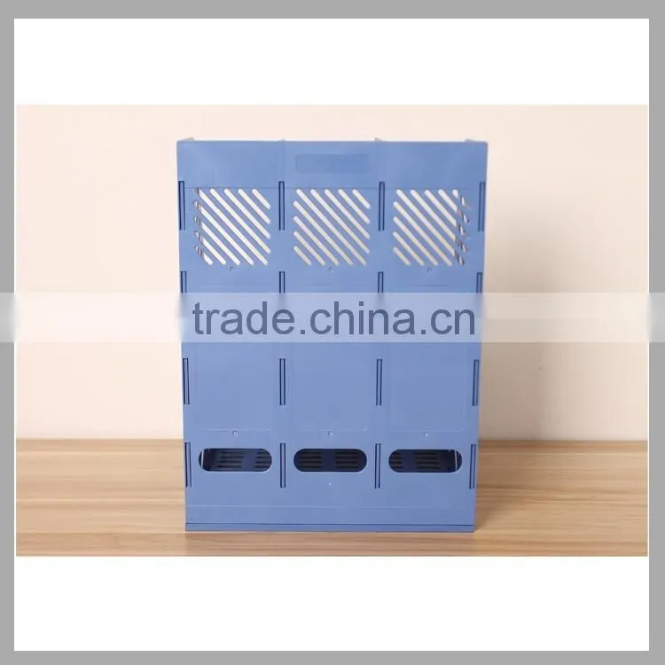 Competitive price Huajie plastic magazine shelf file rack