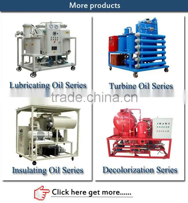 Waste Lube Oil Hydraulic Oil Fuel Oil Vacuum Purifier Factory China