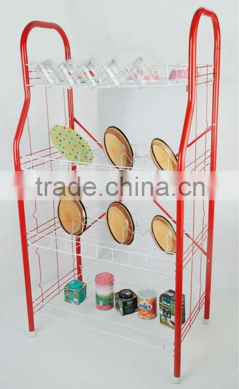 4 Tiers Metal dish rack,sundries rack,dish holder (BJ-DR004(L))