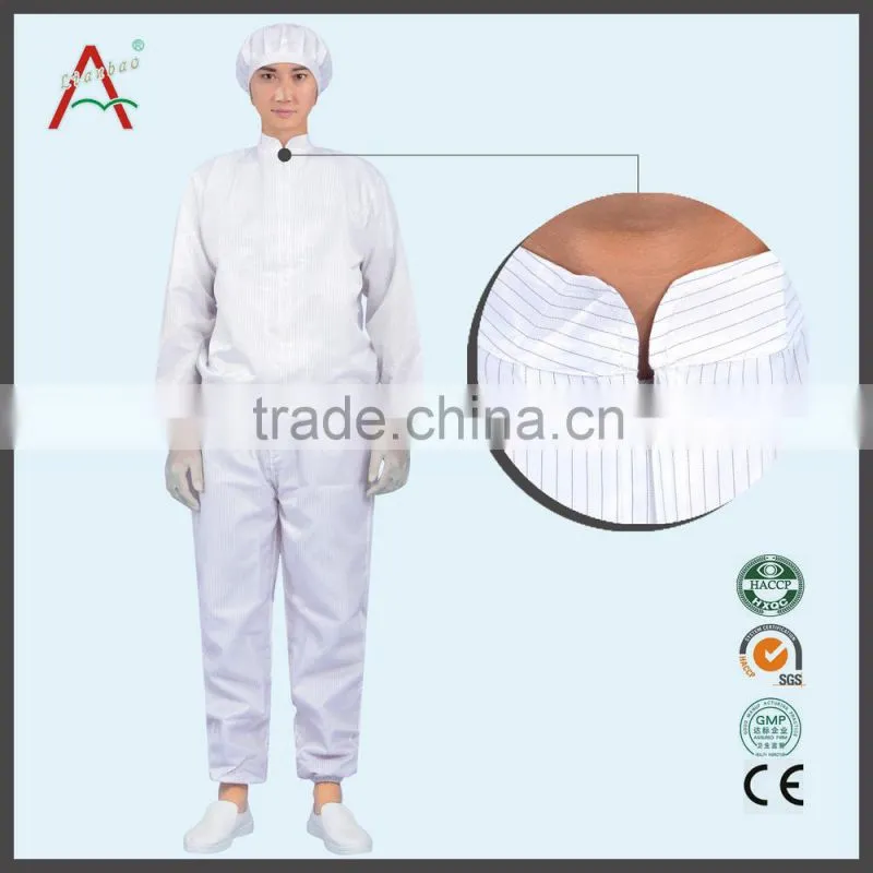 LABY-013-1-1 Pink S/M/L/XL/XXL esd washable coveralls with cap for cleanroom ebola coverall